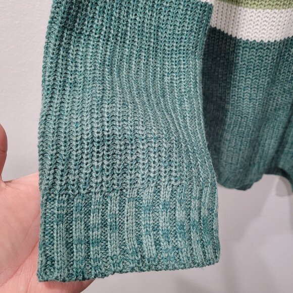Women's So Multi-color Striped Knitted Pullover Sweater Size L - Picture 2 of 8